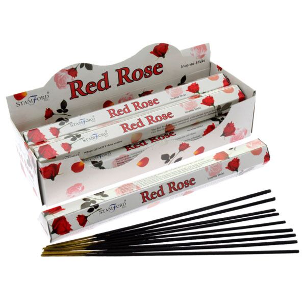 Stamford Premium Hex Incense Sticks Red Rose
