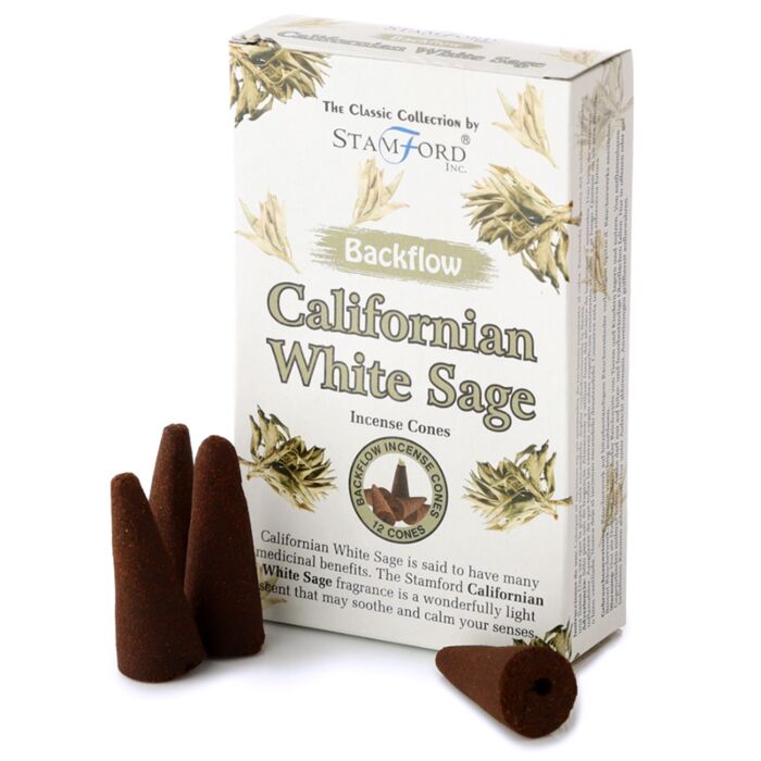 Stamford Backflow Incense Cones Californian White Sage