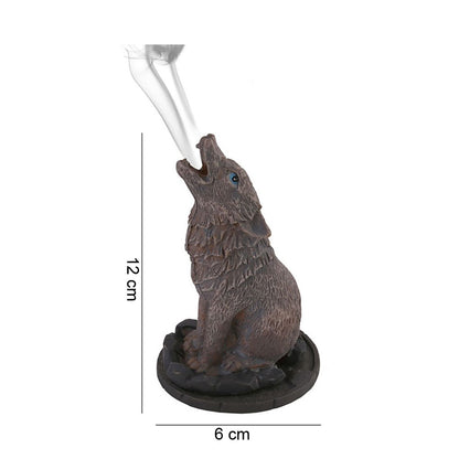 Wolf Incense Cone Holder