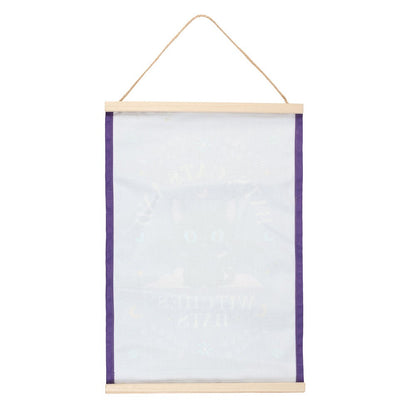 Bats, Cats and Witches Hats Fabric Wall Hanging