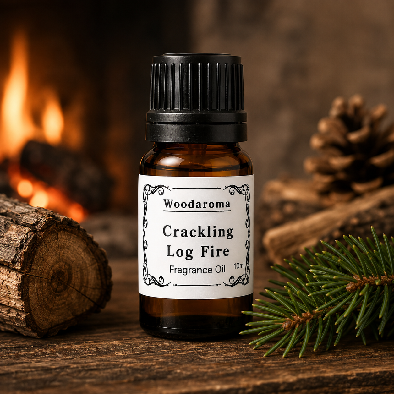 Crackling Log Fire Fragrance Oil - 10ml