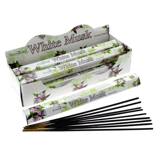 Stamford Premium Hex Incense Sticks White Musk