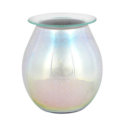 3D Geometric Flower Light Up Electric Oil Burner (UK 3-Pin Plug)