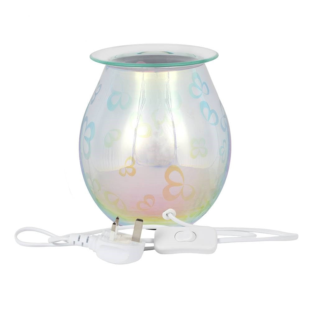 3D Flower Petal Light Up Electric Oil Burner (UK 3-Pin Plug)