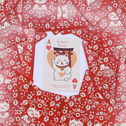 Fortune Cats Playing & Oracle Cards- Maneki Neko Deck