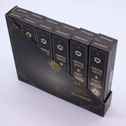 Pyrite Crystal Scents Smudge Incense - Cinnamon