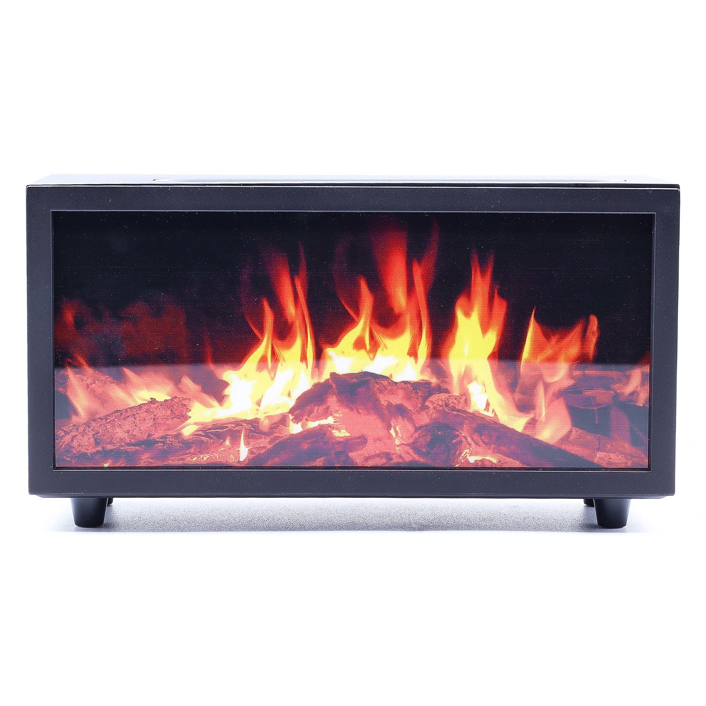 Flame Effect Aroma Diffuser with Birdsound - Black USB - Colour Change