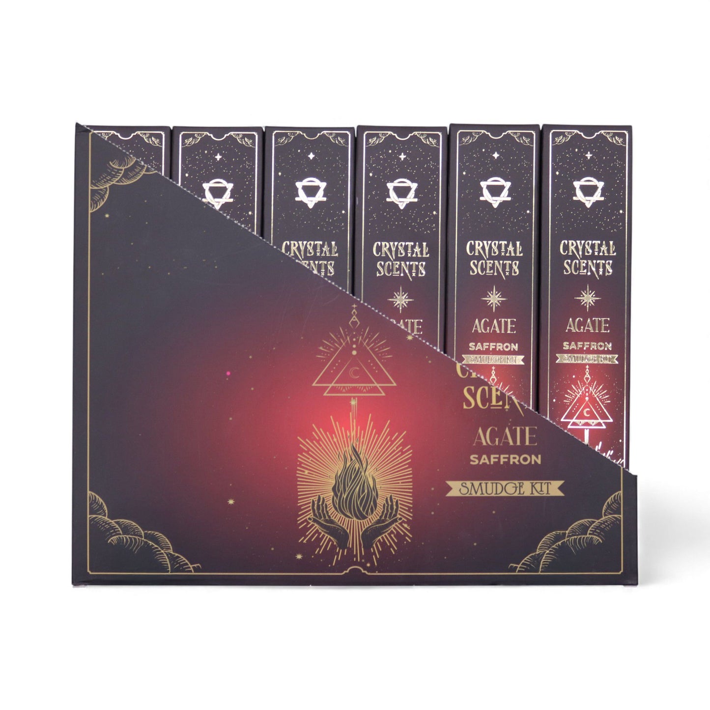Red Agate Crystal Scents Smudge Incense - Saffron