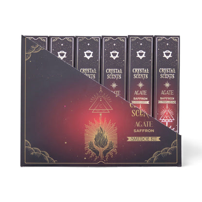 Red Agate Crystal Scents Smudge Incense - Saffron