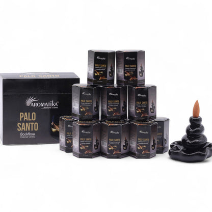 Pack of 10 Masala Backflow Incense - Palo Santo