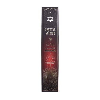 Red Agate Crystal Scents Smudge Incense - Saffron