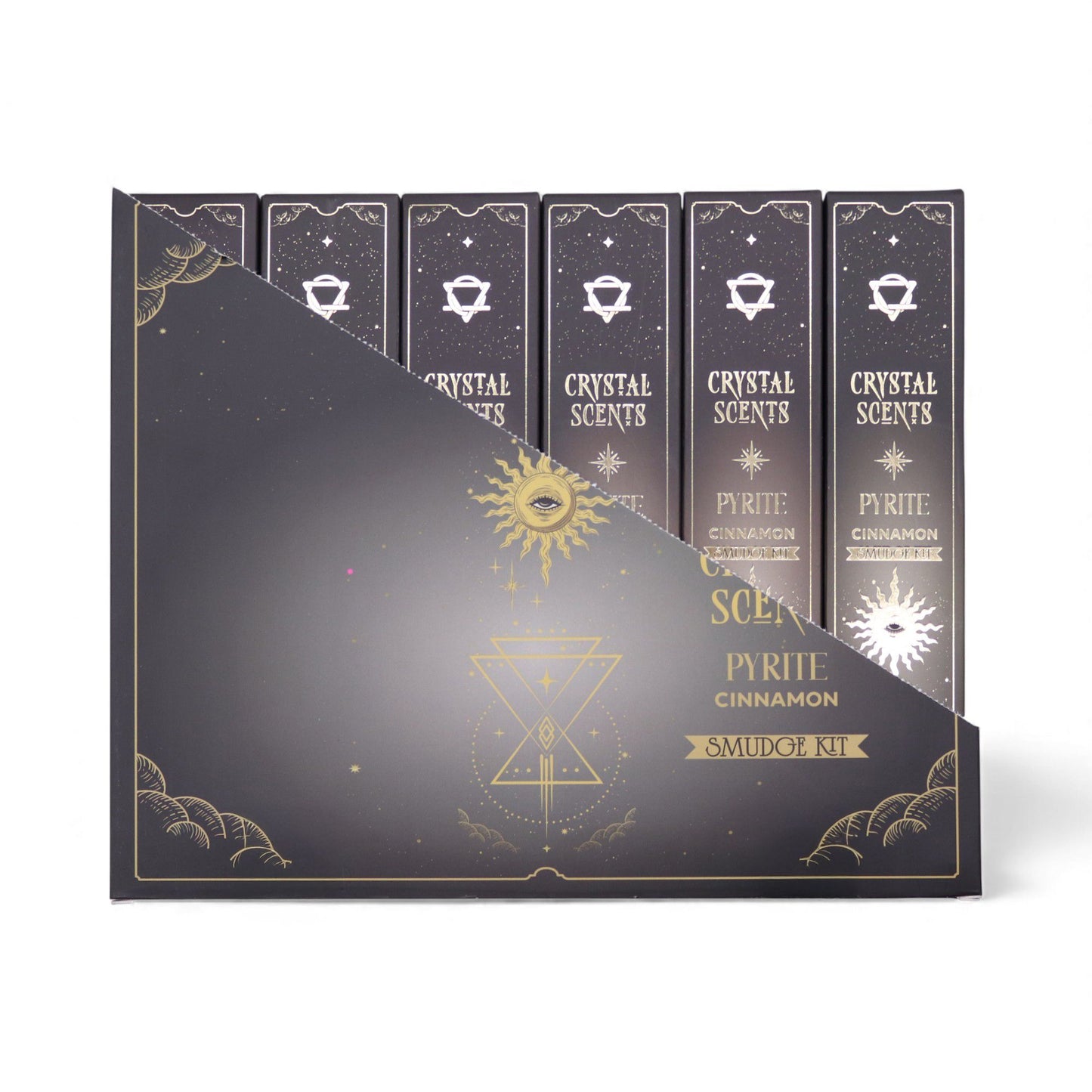 Pyrite Crystal Scents Smudge Incense - Cinnamon