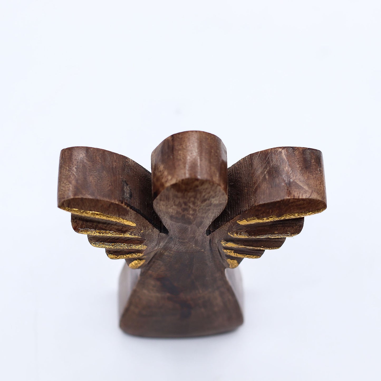 Small Mango Wood Angel - Gold Decor