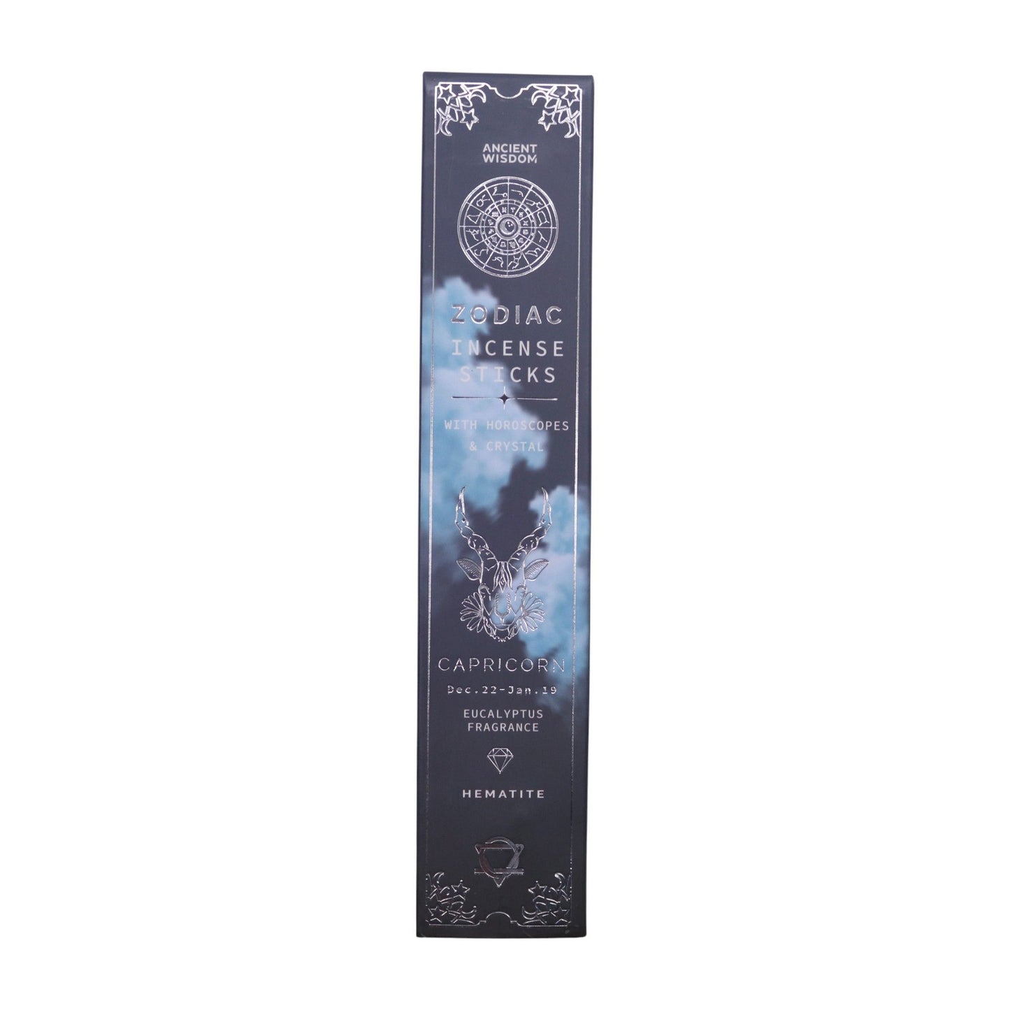 Eucalyptus Zodiac Gemstone Crystal Incense -  Capricorn