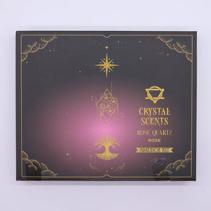 Rose Quartz Crystal Scents Smudge Incense - Rose