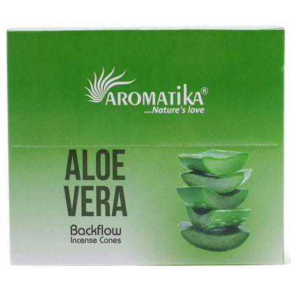 Pack of 10 Masala Backflow Incense - Aloe Vera