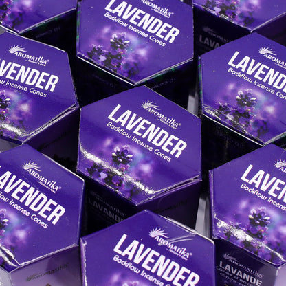 Pack of 10 Masala Backflow Incense - Lavender